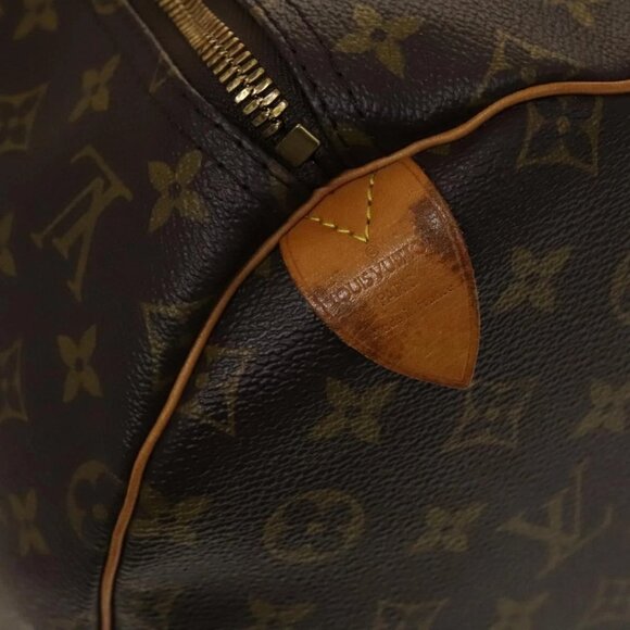 LOUIS VUITTON Monogram Keepall 55 Boston Bag M41424 LV Auth 132737 - Picture 12 of 16